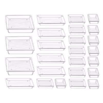 Kit De Organizadores Para Cajón Nextep Ne-625 Plástico Transparente 25 Pieza(S)