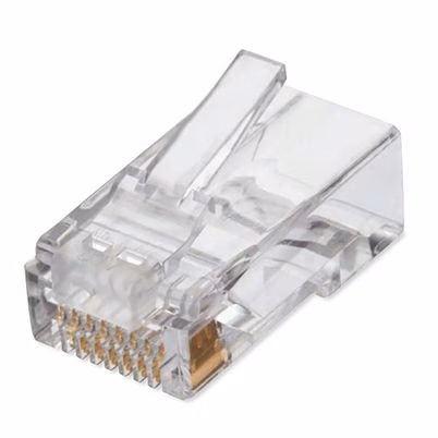 Conectores RJ45 Cat6 Qian NW6100: 100 Plugs Transparentes con Blindaje F/UTP