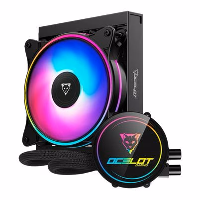Enfriamiento Liquido Ocelot Gaming Oel120 1 Ventilador 32 Db 1800 Rpm Led 4 Pines Negro