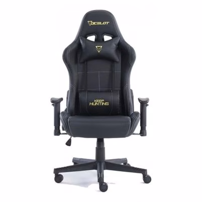 Silla Gamer Ocelot Gaming OGS-01 en Color Negro con Soporte hasta 150kg y Respaldo Ajustable