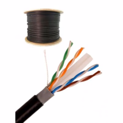 Cable Utp Saxxon Cca De 305m/ Categoria 6/ Exterior/ Doble Forro/ Color Negro