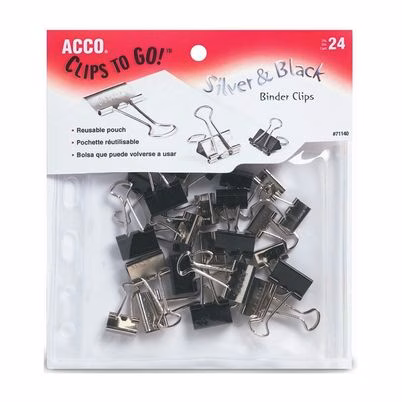 Pinza Sujetapapel Barrilito P2462 90 Hoja(S) Metal Negro 12 Pieza(S)