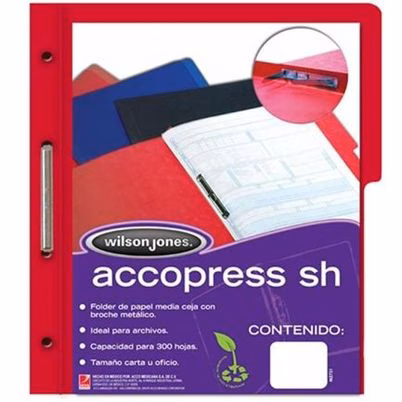Carpeta Acco P4557 Panorámica Carta Papel Broche 300 Hoja(S) Rojo 10 Pieza(S)