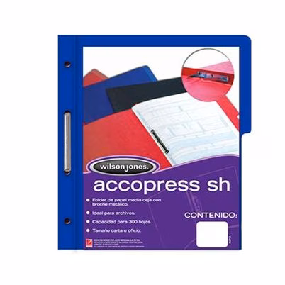 Carpeta Acco P4565 Panorámica Oficio Papel Broche 300 Hoja(S) Azul Oscuro 10 Pieza(S)