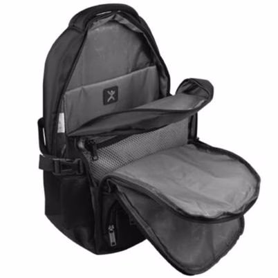 Mochila Para Laptop Perfect Choice Urbano Moderno Forter Pc-084679 (15.6") Con Asa De Transporte Bolsa Lateral Compartimento Para Tableta Material De Elaboración Poliéster Color Negro