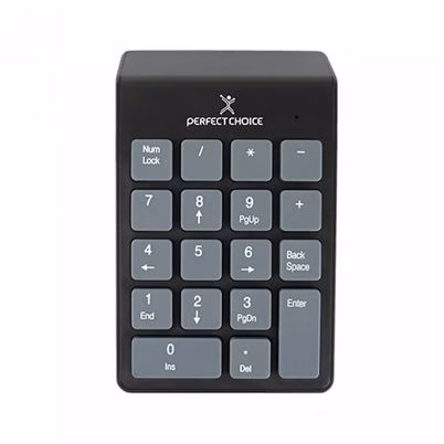 Perfect Choice Teclado Numérico Pc-201014, Rf Inalámbrico, Negro