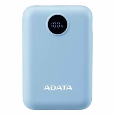 Power Bank Portátil Adata PC10022-12LB 10000mAh Azul con Carga Rápida Power Delivery y Dual Puerto USB