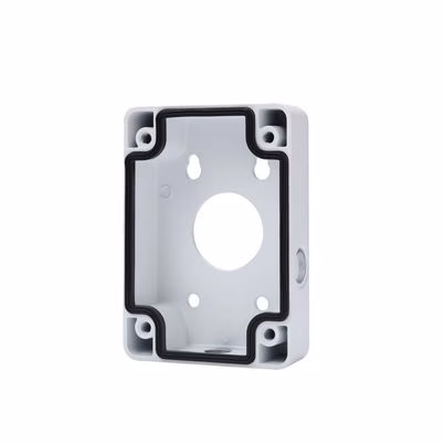 Caja Para Conexiones Dahua Pfa120 Capacidad Maxima De Carga 7kg Compatible Para Cámaras Tipo Domo Material Aleación De Aluminio Color Blanco