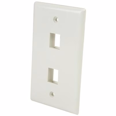 Startech.Com Plate2wh Placa De Pared Y Cubierta De Interruptor Blanco