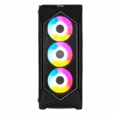 Gabinete Gaming Ocelot Polygon-E5 Media Torre ATX/Micro-ATX/Mini-ITX con Panel de Cristal Templado