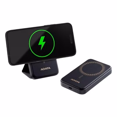 Adata Pr050-11bk Batería Externa Polímero De Litio 5000 Mah Cargador Inalámbrico Negro
