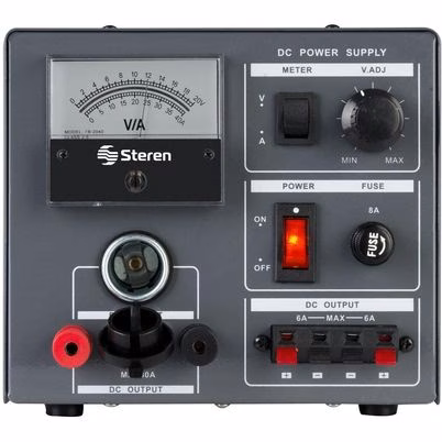 Fuente De Poder Regulada Steren Prl-25 Voltaje De Entrada 127 V 10 O 30 Amps Protección Contra Sobrecargas, Cortocircuito Color Gris