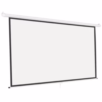 Pantalla De Proyección Eléctrica Steren Pro-015 Motorizada Relación De Aspecto Nativa 16:9 Materiales Pvc Color Blanco Mate