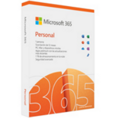 Licencia Microsoft 365 Personal Qq2-01765 1 Licencia 5 Dispositivos Plurilingüe Periodo De Licencia En Meses 12 Mese(S) Compatible Con Windows 10. Windows 11, Android, Ios