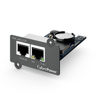 Tarjeta de Gestión de Red CyberPower RMCARD205 con Ethernet Dual RJ-45 y Protocolos Avanzados SNMP/IPv6