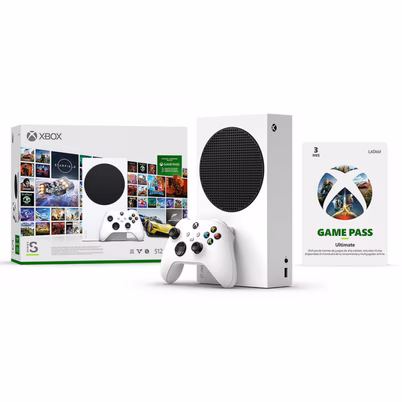 Consolas De Videojuegos Microsoft Xbox Series S Rrs-00148 Procesador Amd Ryzen Zen 2 Capacidad De Almacenamiento 512gb Ssd Incluye 3 Meses De Game Pass Ultimate Color Blanco