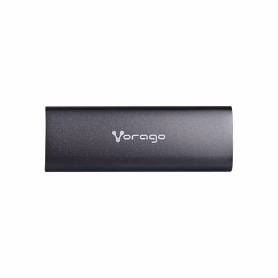 Gabinete Para Disco Duro Ssd Vorago Sdd-400 Usb-C 3.2 2tb Almacenaje Transferencia 10 Gbit/S Material Aluminio Color Negro