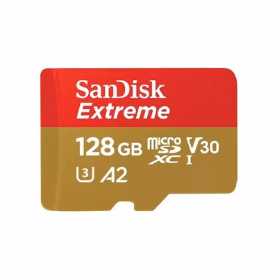 Memoria Flash SanDisk Extreme MicroSDXC 128GB en Color Rojo con UHS-I, Clase 10 y Velocidad de Lectura de 160MB/s