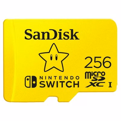 Memoria Flash Sandisk Sdsqxao-256g-Gnczn Microsdxc 256gb Clase 10 (U3) Amarillo