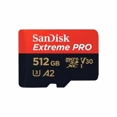 Memoria Flash Sandisk Extreme Pro Sdsqxcd-512g-Gn6ma Tipo De Memoria Micro Sdxc Capacidad De Almacenamiento 512gb Tipo Uhs-I Velocidad U3 Clase 10 Con Adaptador Color Negro, Rojo