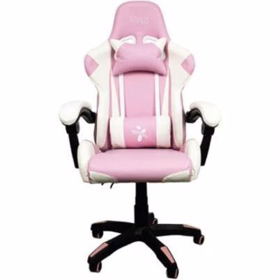 Silla Gamer Xzeal Sgsi02 Capacidad 115 Kg 5 Rueda(S) Asiento Acolchado, Respaldo Acolchado Pistón Clase 4 Piel Tela, Poliuretano, Acero Color Blanco, Rosa