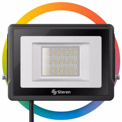 Reflector Led Steren Shome-1230 Potencia De La Lámpara 30 W Ángulo Del Haz 100° Iluminación 2 500 Lm Color Negro