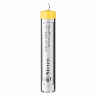 Tubo De Soldadura Steren Sol60-020 Contenido 17 G Diámetro Del Hilo 1 Mm Composición De Estaño, Plomo Color Gris