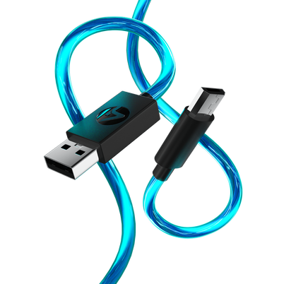 4gamers Light Up Charging Cables Ps4 3m