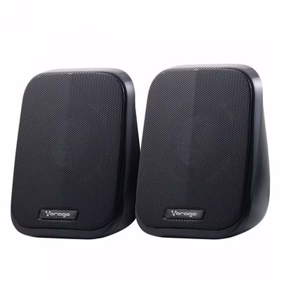 Conjunto de Altavoces Vorago SPK-107 en Color Negro con 6W de Potencia RMS y Conectividad USB para PC y Portátiles