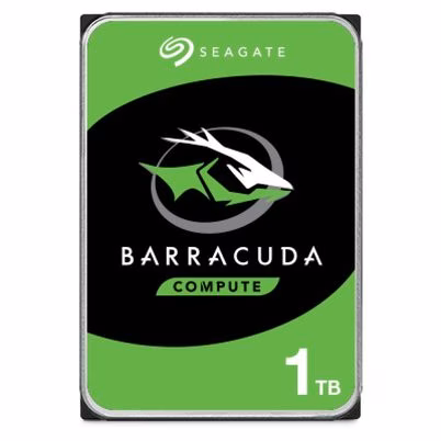 Disco Duro Interno Seagate Barracuda St1000dm014 (3.5") Capacidad 1tb Serial Ata Iii 7200 Rpm Color Gris, Verde