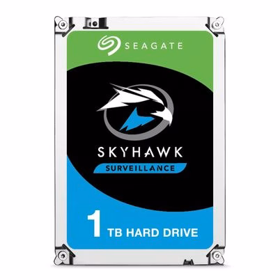 Unidad De Disco Duro Interno Seagate Skyhawk St1000vx005 (3.5") Capacidad De Almacenamiento 1tb Interfaz Sata Lll Transferencia De Datos 6 Gbit/S Rotación 5900 Rpm Color Del Producto Negro, Verde