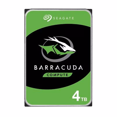 Unidad De Disco Duro Interno Seagate Barracuda St4000dm004 (3.5") Capacidad De Almacenamiento 4tb Interfaz Sata Lll Transferencia De Datos 6 Gbit/S Rotación 5400 Rpm Color Del Producto Negro, Verde