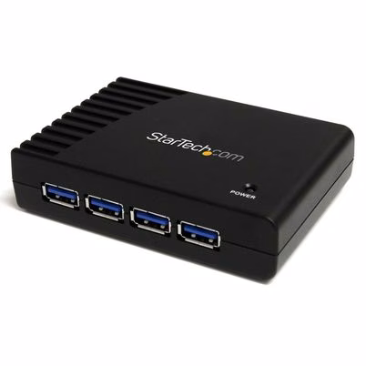 Startech.Com St4300usb3 Hub De Interfaz Usb 3.2 Gen 1 (3.1 Gen 1) Type-B 5000 Mbit/S Negro