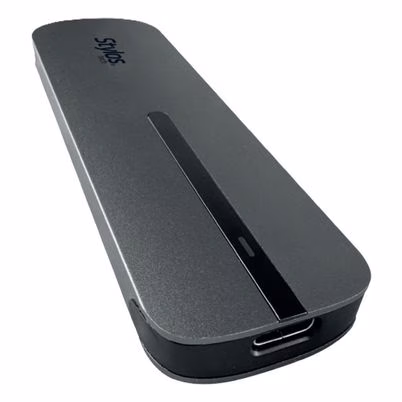 Gabinete Para Disco Duro Ssd Stennv1g Interfaz Usb-C 3.2 Capacidad De Almacenaje 2tb Transferencia 10 Gbit/S Nvme Material Aluminio Color Gris