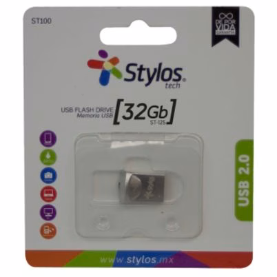 Memoria Flash Stylos STMUS41S 32GB - USB A 2.0 Metal Resistente