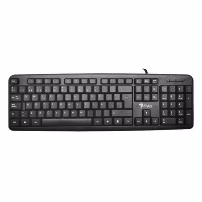 Teclado Mecánico Alámbrico Stylos STPTEC5B | USB Español con Diseño Ergonómico