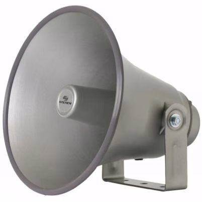 Sirena Steren Tc-1240 (12") Potencia Del Altavoz 40w Consumo De Corriente 1000 Ma Conectividad Alámbrica Material Abs, Plástico Color Blanco, Gris