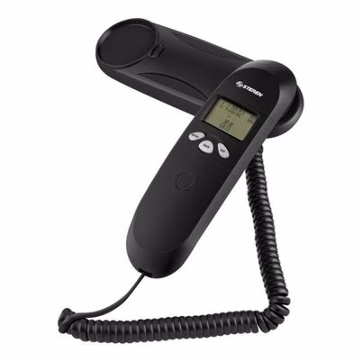 Teléfono Alámbrico Steren Tel-008n Lcd Identificador De Llamadas Altavoz Negro