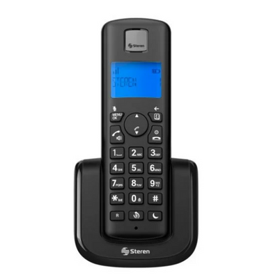 Teléfono Steren Tel-2420-Ext Conectividad Extensión Inalámbrica Incluye Altavoz Color Negro