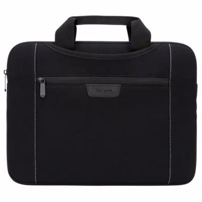 Funda Para Portátil Targus Slipskin Sleeve de 14 Pulgadas en Neopreno Negro con Bolsillo Delantero y Asa de Transporte