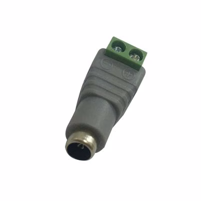 Conector Hembra Saxxon PSUBR13H DC5.5 x 2.1mm en Color Gris, Formato Derecho para Sistemas de Energía