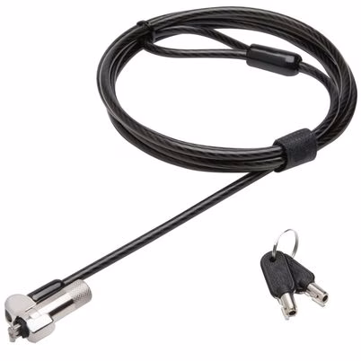 Candado Antirrobo TechZone TZKL703KD en Color Negro con Cable de 1.8m, Combinación de 10000 Opciones y Acero Inoxidable