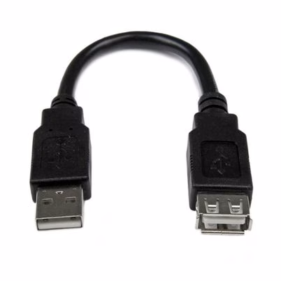 Startech.Com Cable De 0, 15m De Extensión Alargador Usb 2.0 - Macho A Hembra Usb A - Extensor