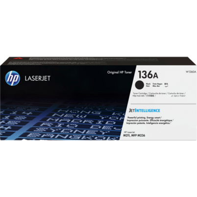Tóner HP 136A Negro Original para LaserJet M234 | 1.100 Páginas de Impresión