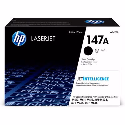 Cartucho de Tóner HP LaserJet 147A Negro Original - Rendimiento de 10,500 Páginas