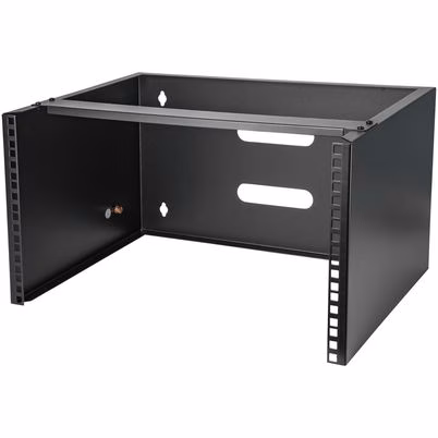 Bandeja Para Estantería Startech.Com Cwallmount6 (6u) (16") Capacidad De Carga Maxima 20 Kg Horizontal Para Patch Panel De Parcheo Material Acero Laminado Color Negro