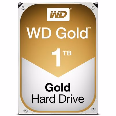 Disco Duro Interno Western Digital Wd Gold 3.5", 1tb, Sata Iii, 6 Gbit/S, 7200rpm, 128mb Caché Wd1005fbyz