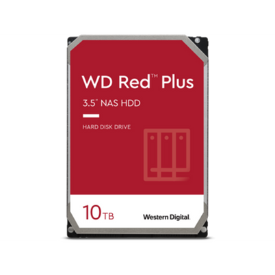 Disco Duro Interno Western Digital Red de 10TB en Color Gris, 3.5" SATA III con 7200RPM para Almacenamiento NAS