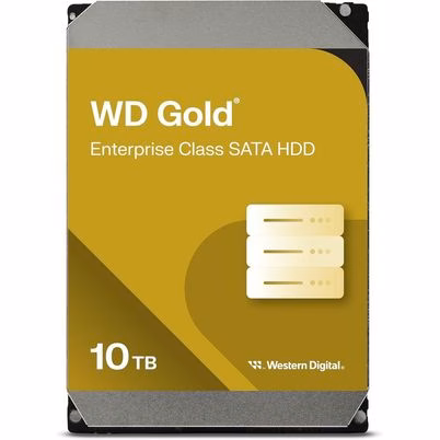 Disco Duro Interno Western Digital Gold Wd103kryz (3.5") Capacidad De Almacenamiento 10tb Interfaz Serial Serial Ata Iii Velocidad De Transferencia 6 Gbit/S 7200 Rpm Color Del Producto Negro, Amarillo