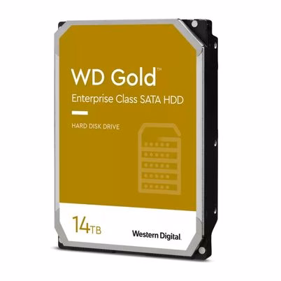 Disco Duro Externo Western Digital Gold Wd142kryz (3.5") Capacidad De Almacenamiento 14tb Interfaz Serial Ata Iii Transferencia De Datos 6 Gbit/S Rotación 7200 Rpm Color Del Producto Negro